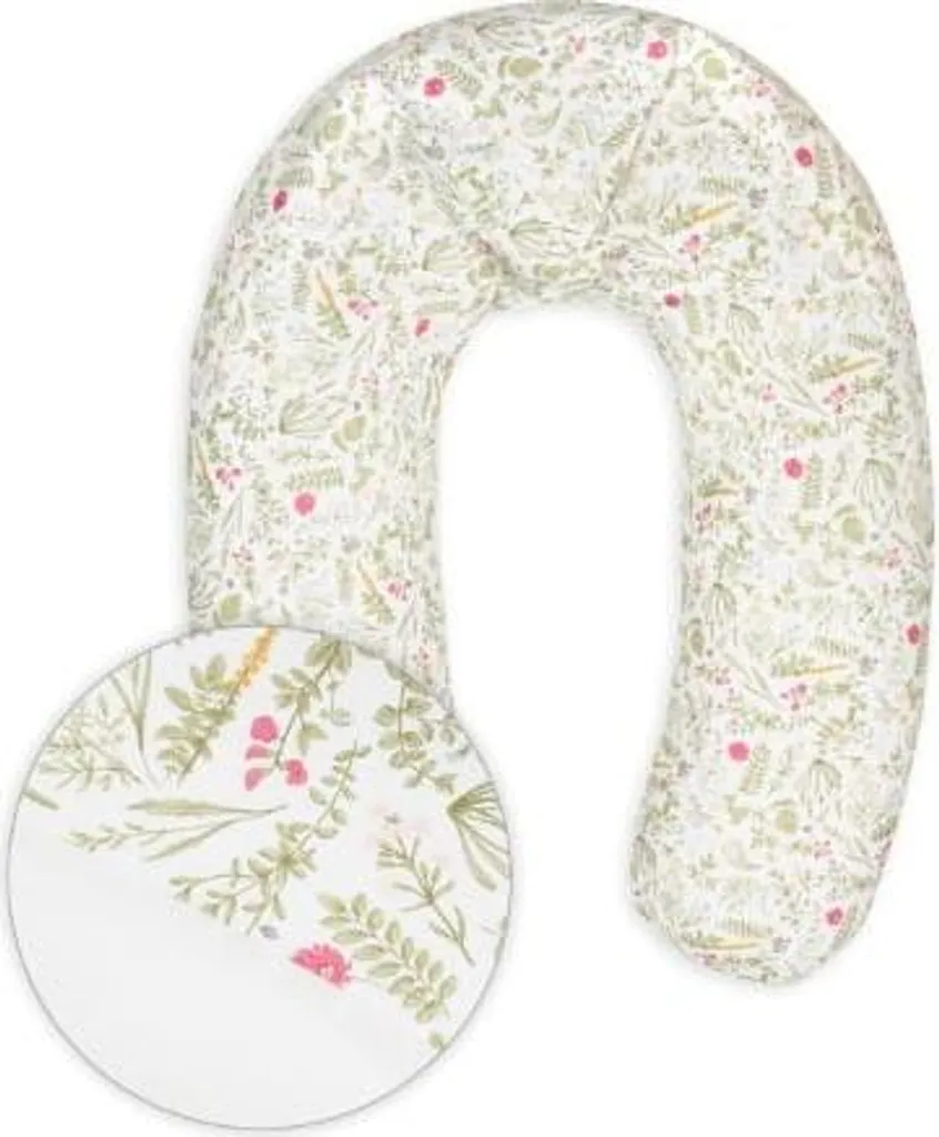 Coussin de relaxation 190 cm en tricot de coton bio RELAX motif herbes