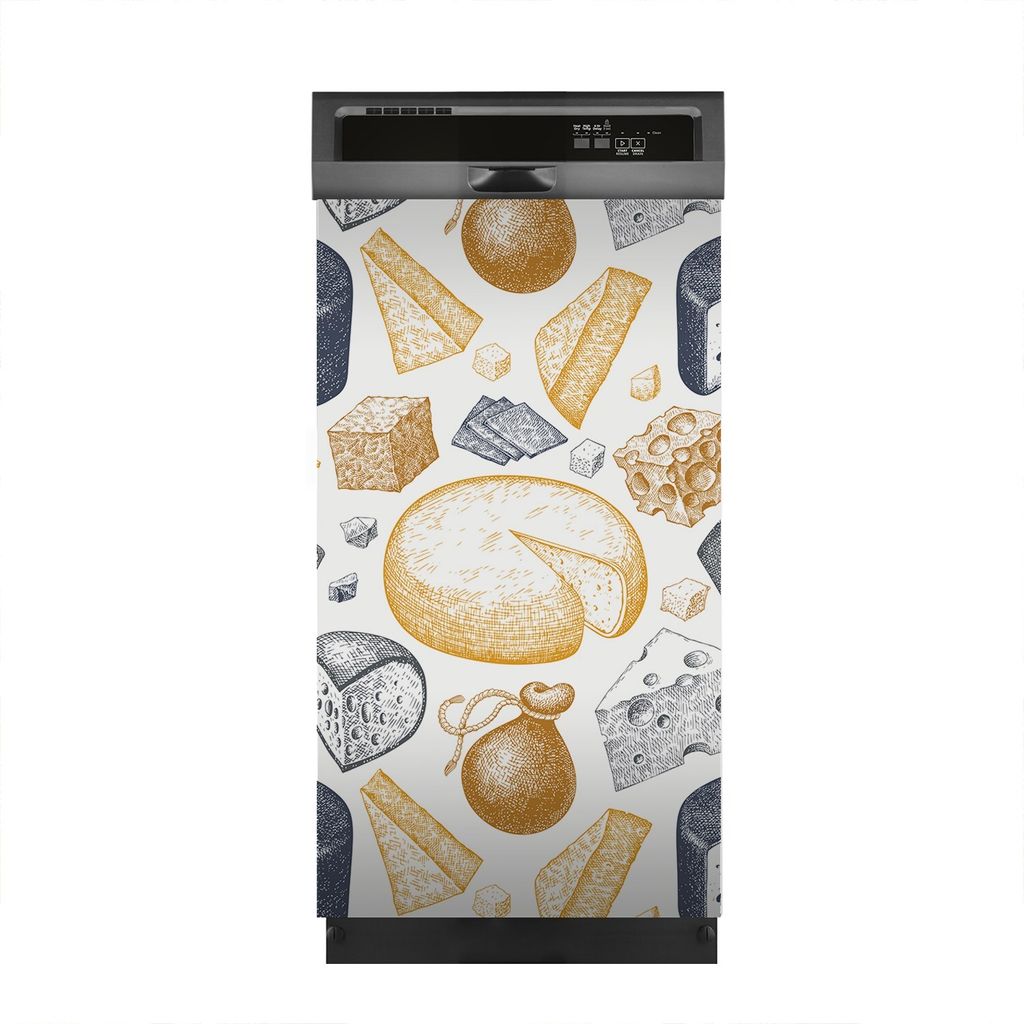 Aufkleber sticker 45x80 cm Dekorative folie Spülmaschine - Käse Molkerei