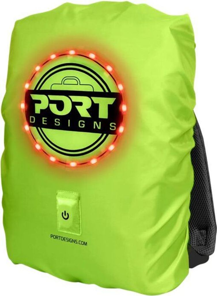 Port Universeller Regenschutz für Rucksäcke mit LED bis 25L