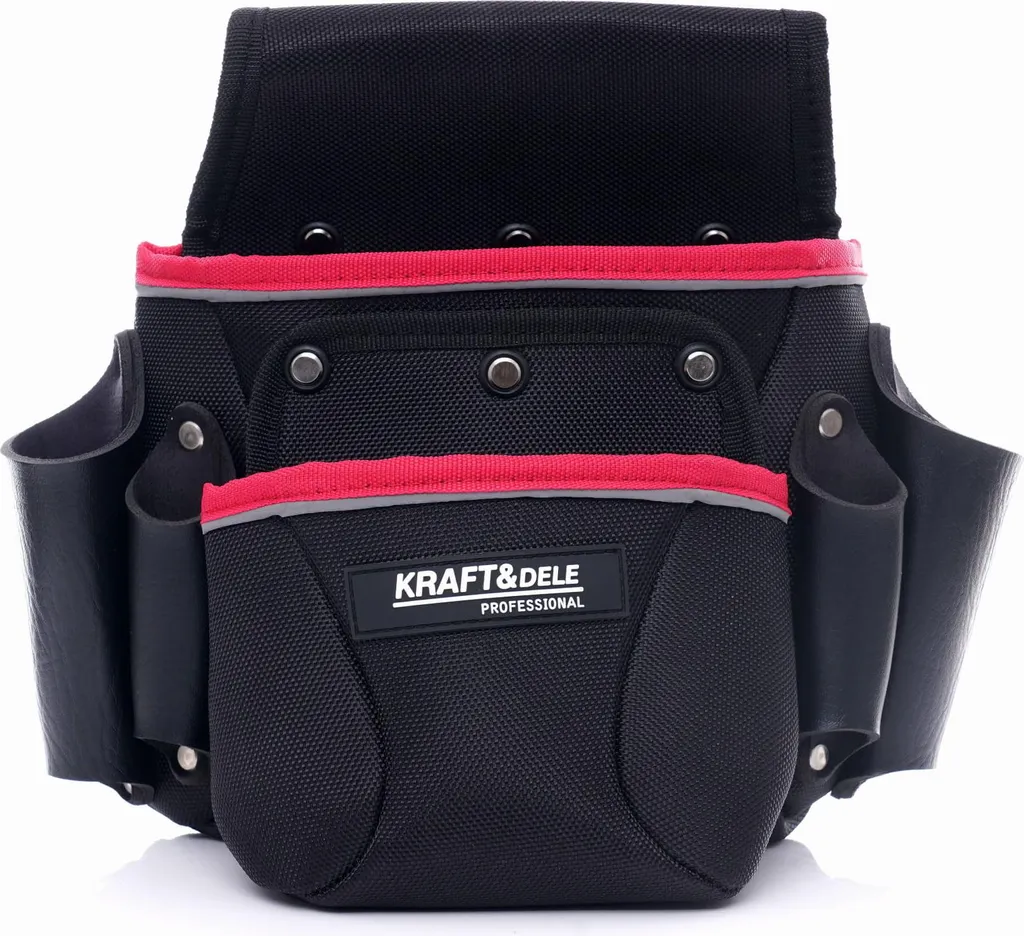 Ceinture à Outils Kraft&Dele KD2047 avec 11 Poches et Porte-Marteau