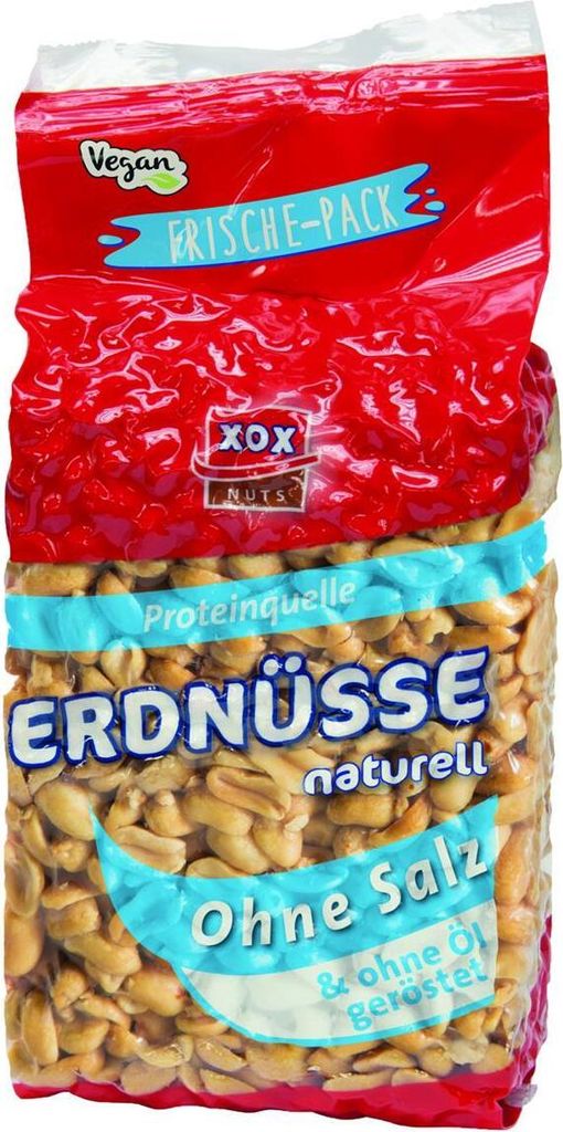 XOX Erdnüsse Naturell 85022 900g Produktbild 