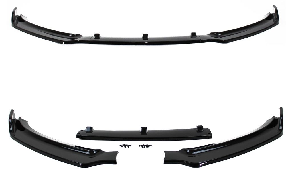 Für Audi A4 B8 8K Facelift 11-15 Spoiler Frontspoiler mit ABE SCHWARZ GLANZ in der Farbe SCHWARZ von Jom Car-Parts GmbH