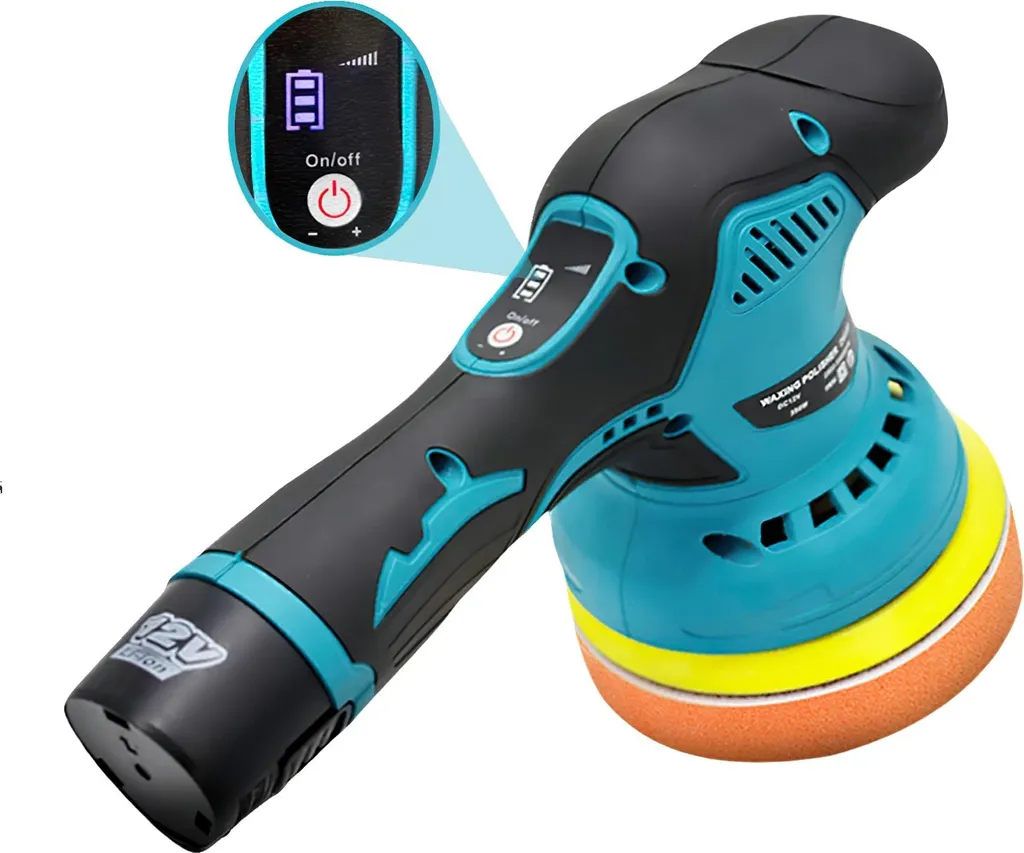 Lucidatrice Auto a Batteria 21V Set B - Doppia Batteria e Accessori