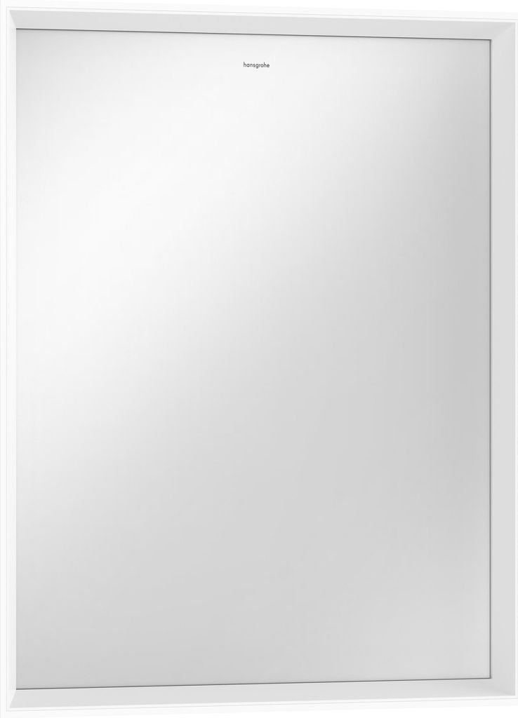 hansgrohe Xarita E Spiegel, LED-Beleuchtung mit Infrarot-Sensor, 600x50x700mm, Mattweiß, Spiegelheizung, 54997700