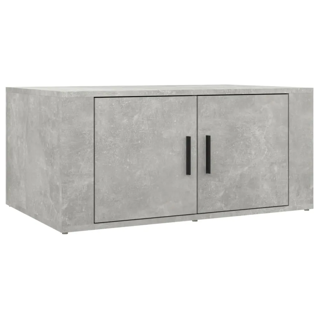 Tavolino Minimal Grigio Cemento 80x50 cm - Arredo Design Essenziale