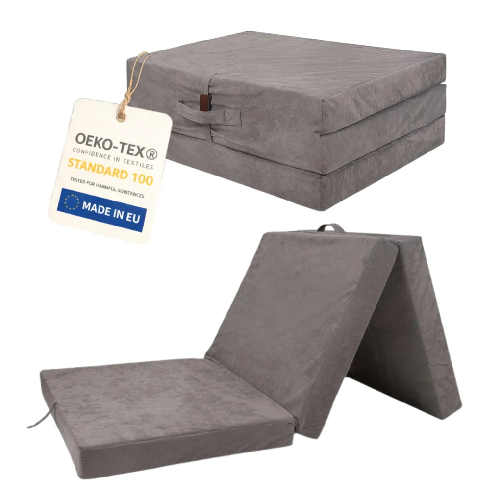 Matelas de camping pliable 195x80cm - Mousse haute densité confortable