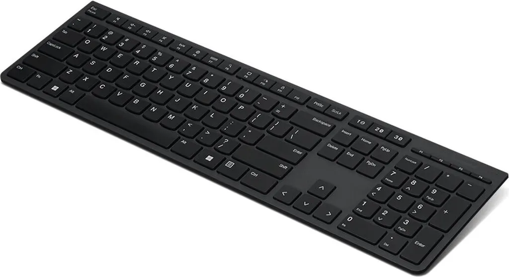 Clavier sans fil bureautique Lenovo Gris Qwerty Espagnol 4Y41K04061 Slim