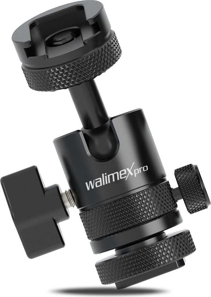 Walimex pro Mini Kugelkopf Single Shoe mit Blitzschuh, 1/4 Produktbild 