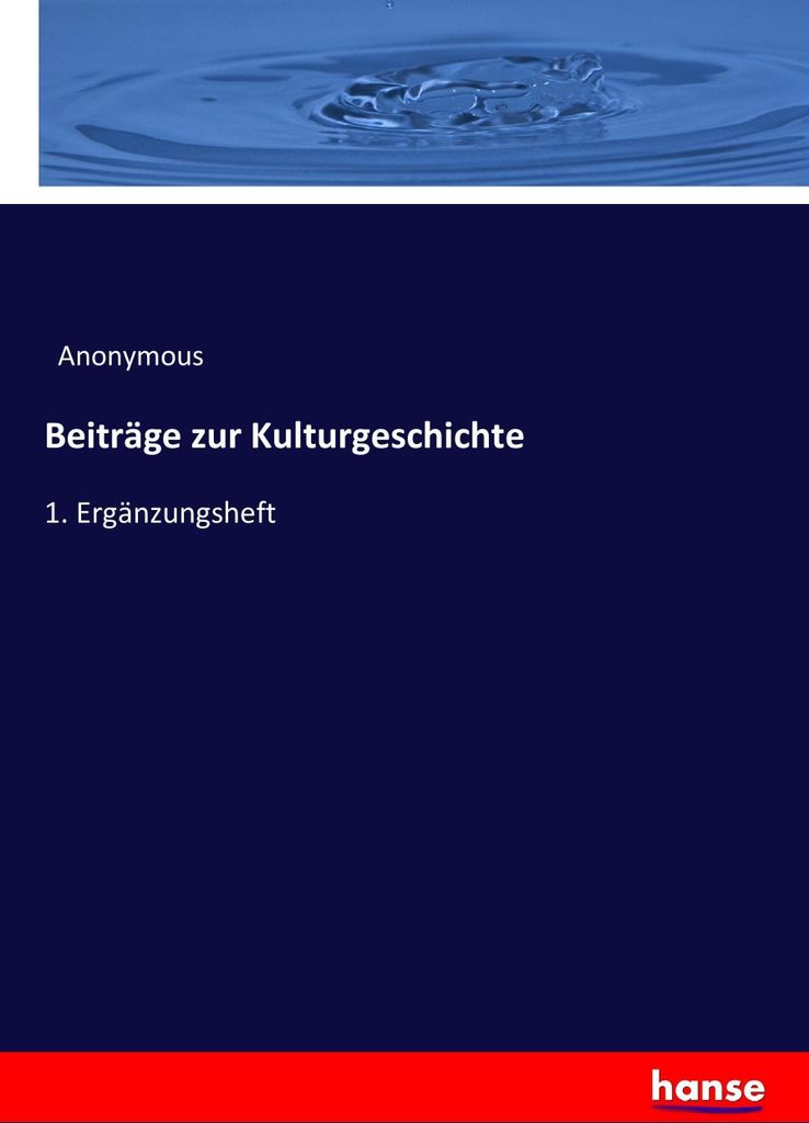 Beiträge zur Kulturgeschichte