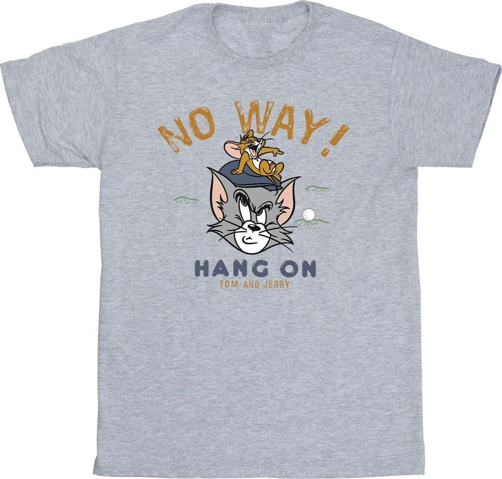 Tom And Jerry - "Hang On Golf" T-Shirt für Herren BI52122 (L) (Grau)
