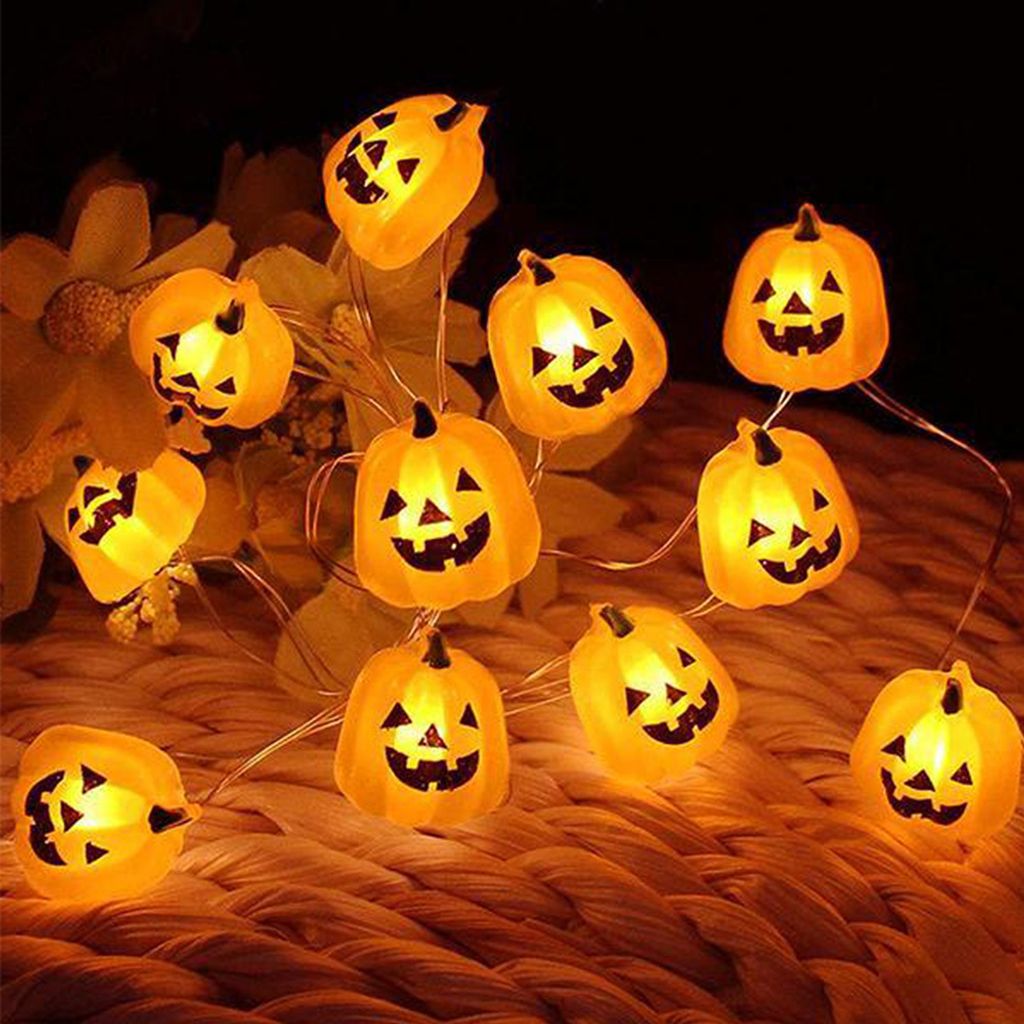 2m Halloween Kürbis Lichterkette LED Batteriebetriebene Lichterketten Home Party Garten Dekoration
