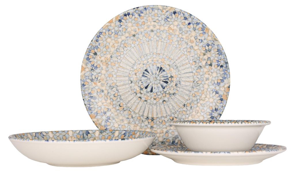 Bonna Geschirrset (Medium)  - Luca Mosaic - 24 teilig - 6 Produktbild 