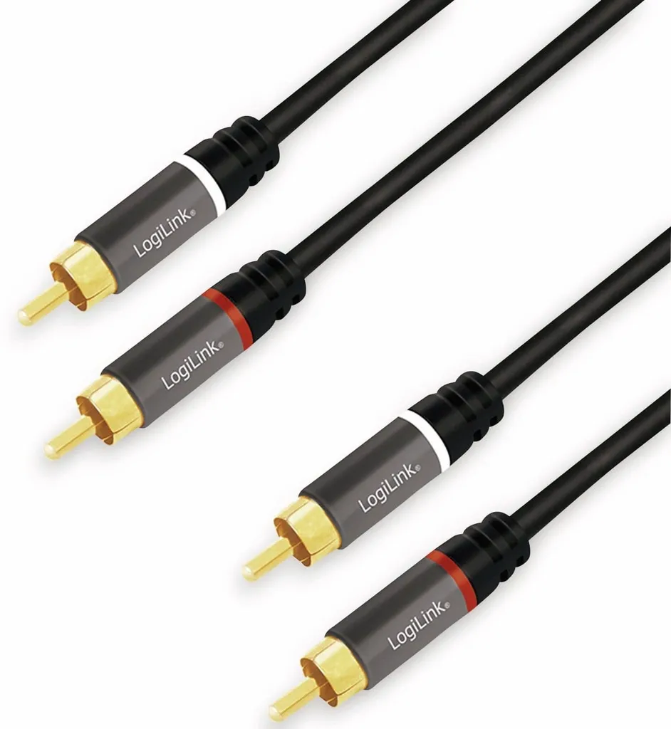 Cavo Audio RCA 7.5m Logilink CA1208 - Doppia Schermatura e Oro 24K