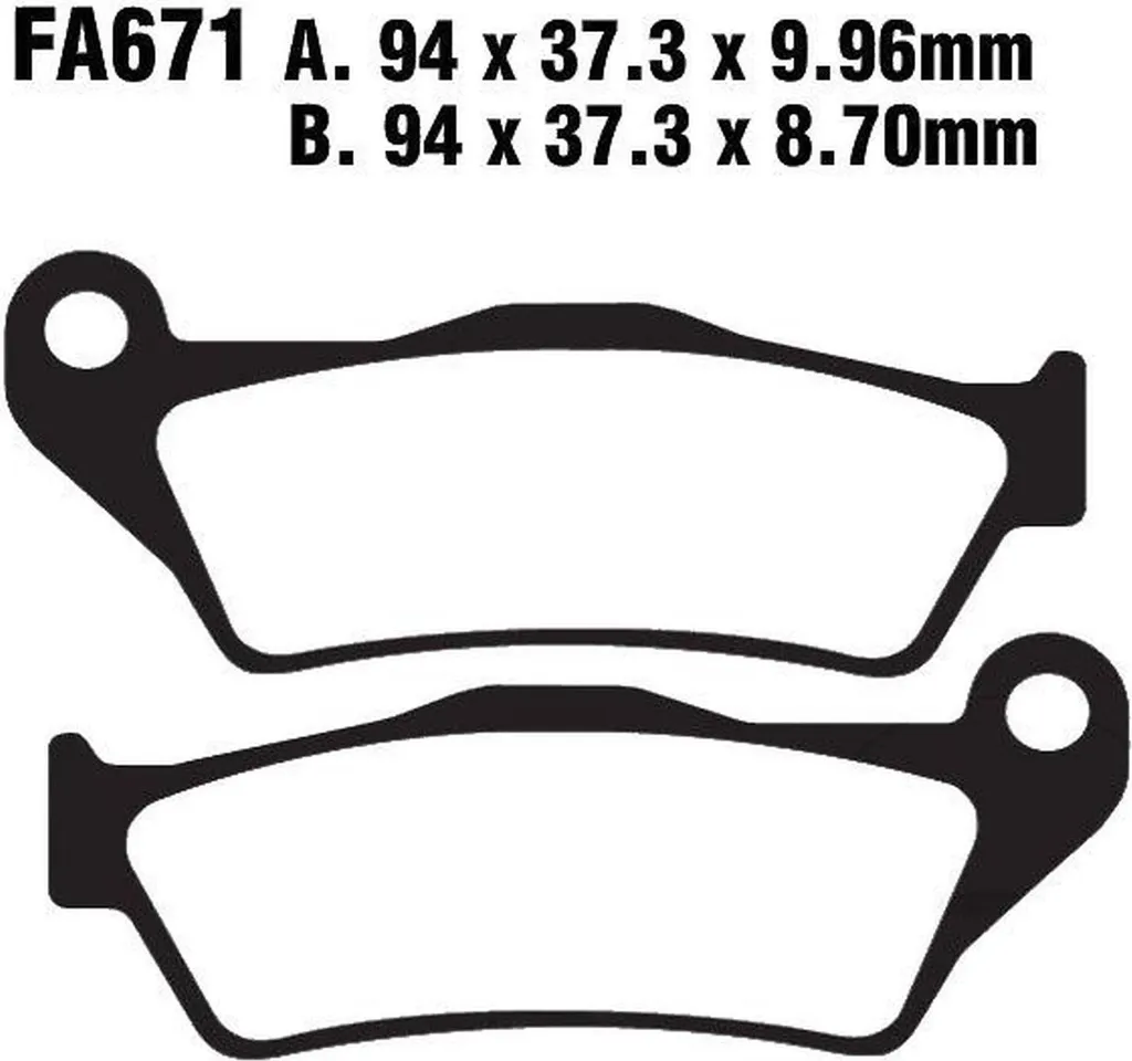 Plaquettes de frein arrière pour BMW K 1300 S ABS 2009-2015 par Pamoto