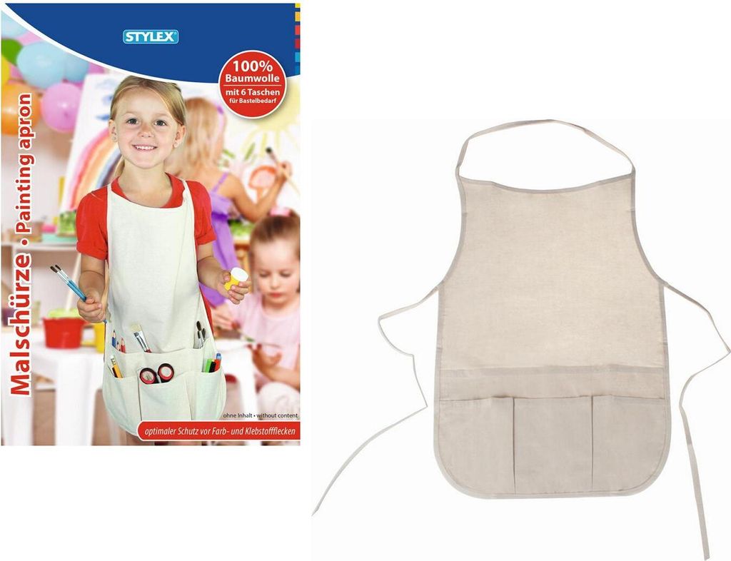 Stylex 46718, Kinder, Beige, Baumwolle, Universalgröße, Junge/Mädchen, 6 Taschen