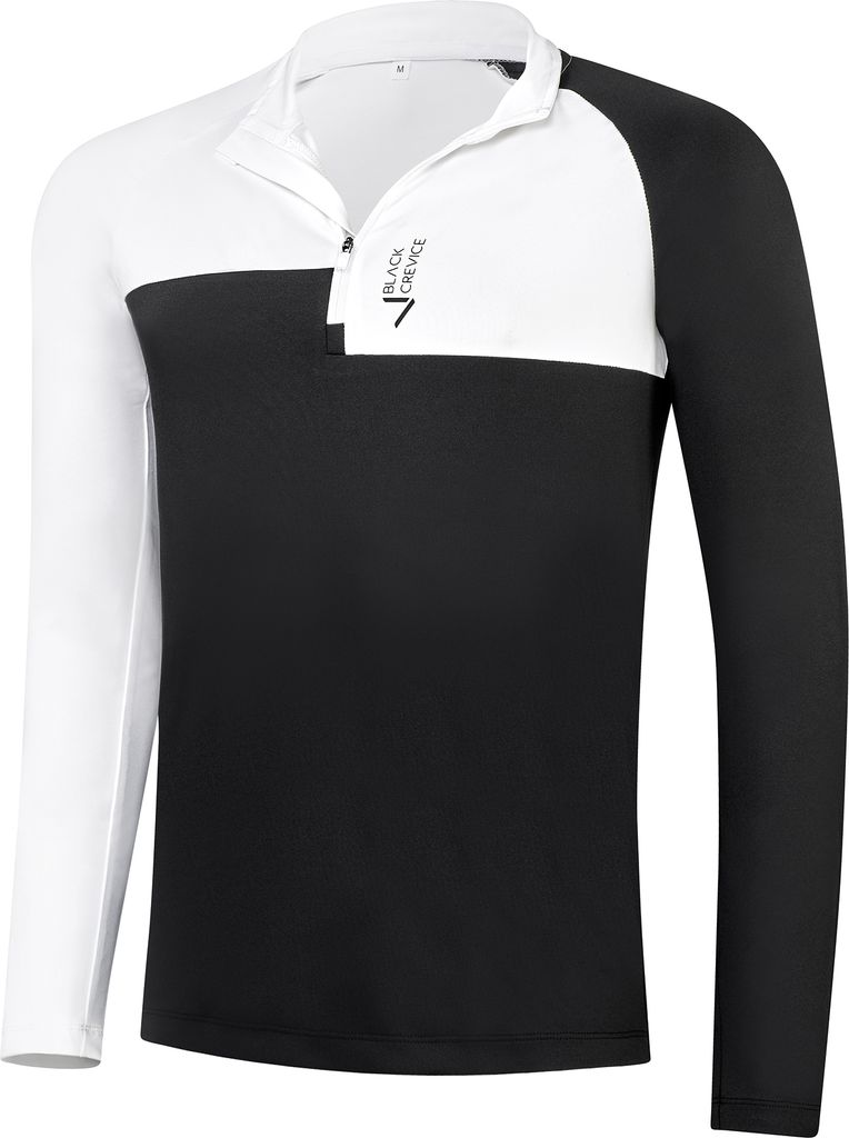 Black Crevice Herren Zipper weiß/schwarz M