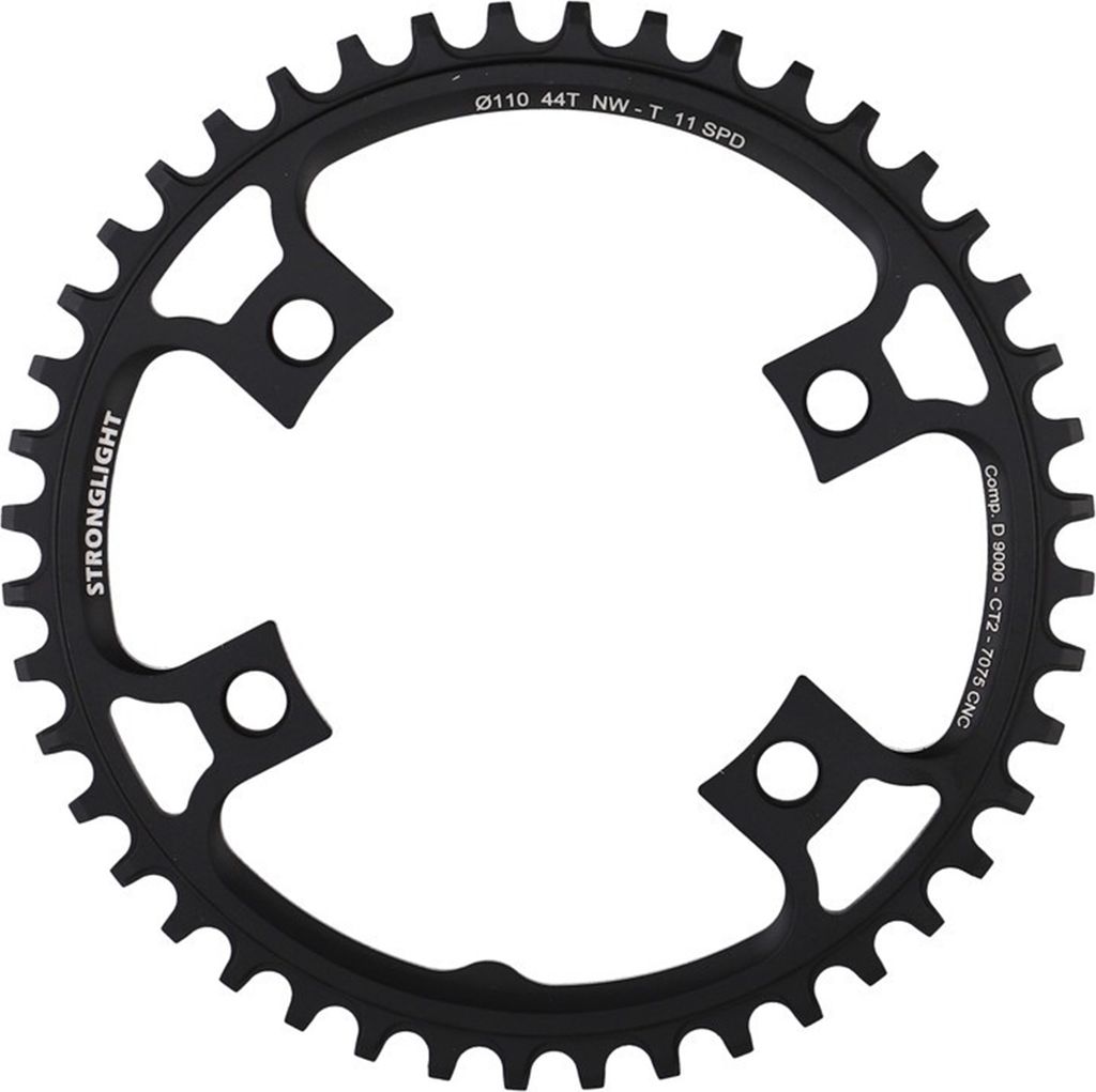 STRONGLIGHT Kettenblatt Gravel für 44 Zähne,Dura Ace FC-9000, schwarz