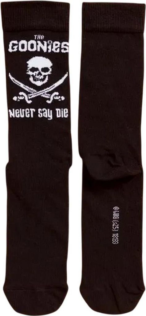 The Goonies - "Never Say Die" Socken für Herren/Damen Uni TT160 (37 EU - 42 EU) (Schwarz/Holzkohle)