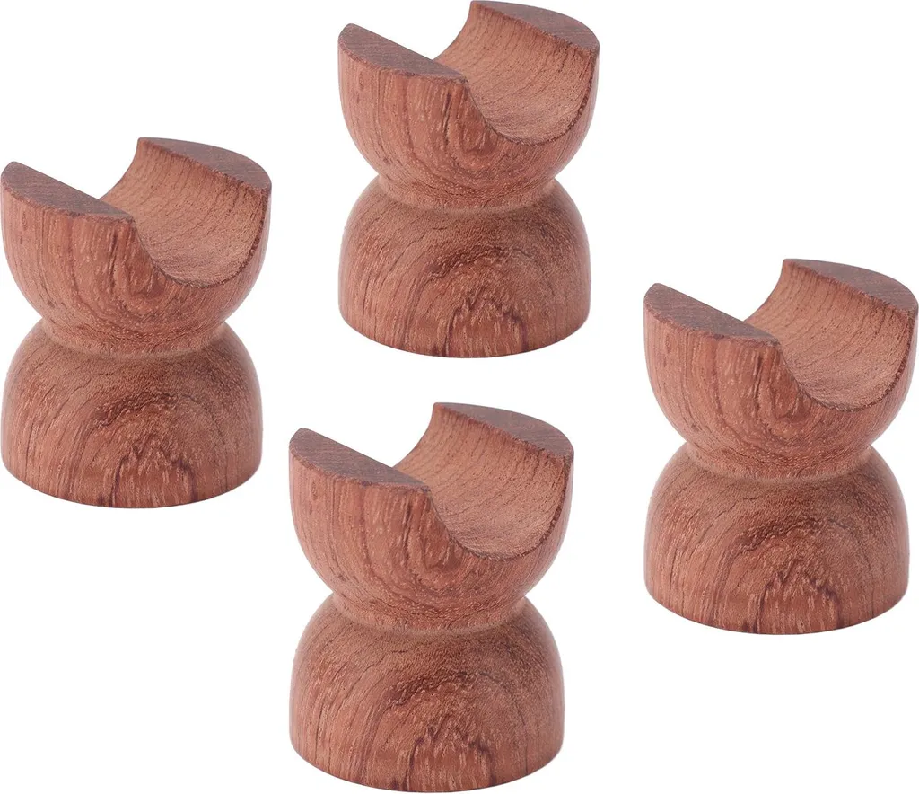 Support isolant bois pour câble HiFi avec protection anti-vibration