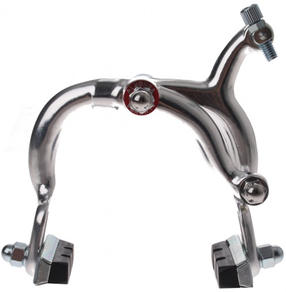 Alhonga Sattel hinten Aluminium Silber eingestellt