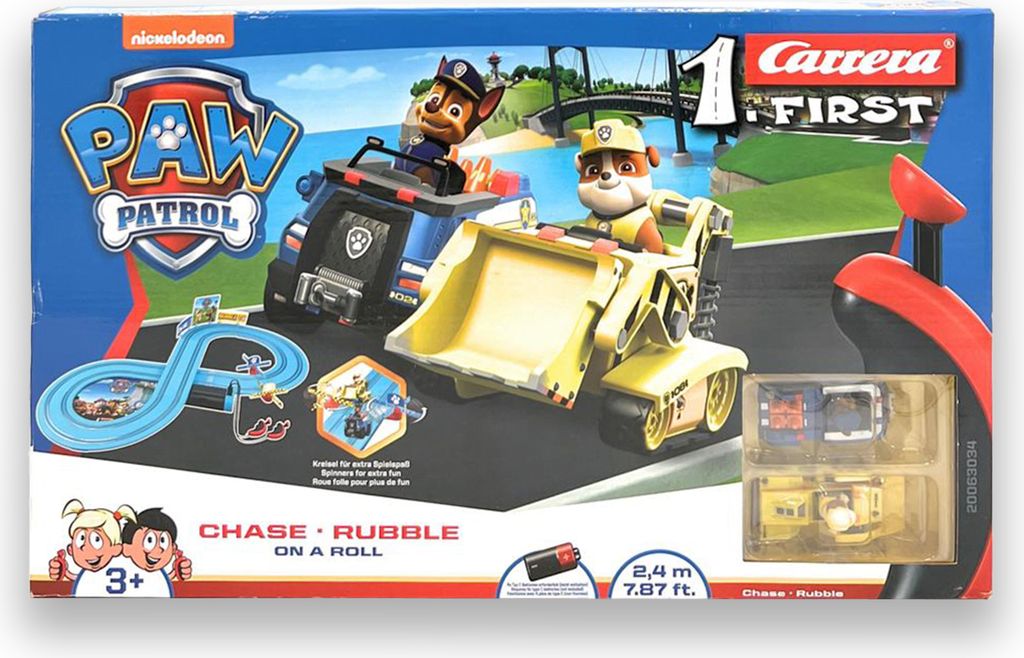 Paw Patrol Carrera - On A Roll 2.4m | Pista De Coches Para Niños 3 Años