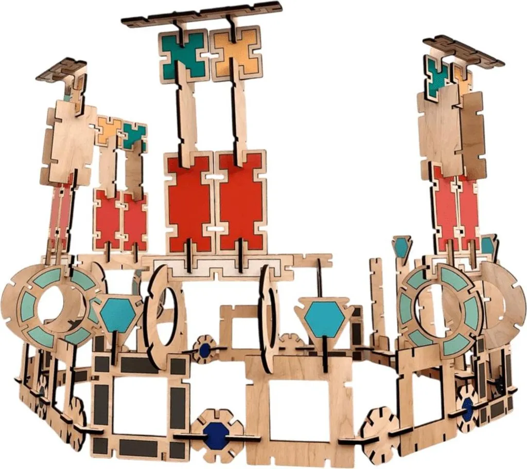 Cubes en bois pour enfants Montessori - Développer la motricité fine
