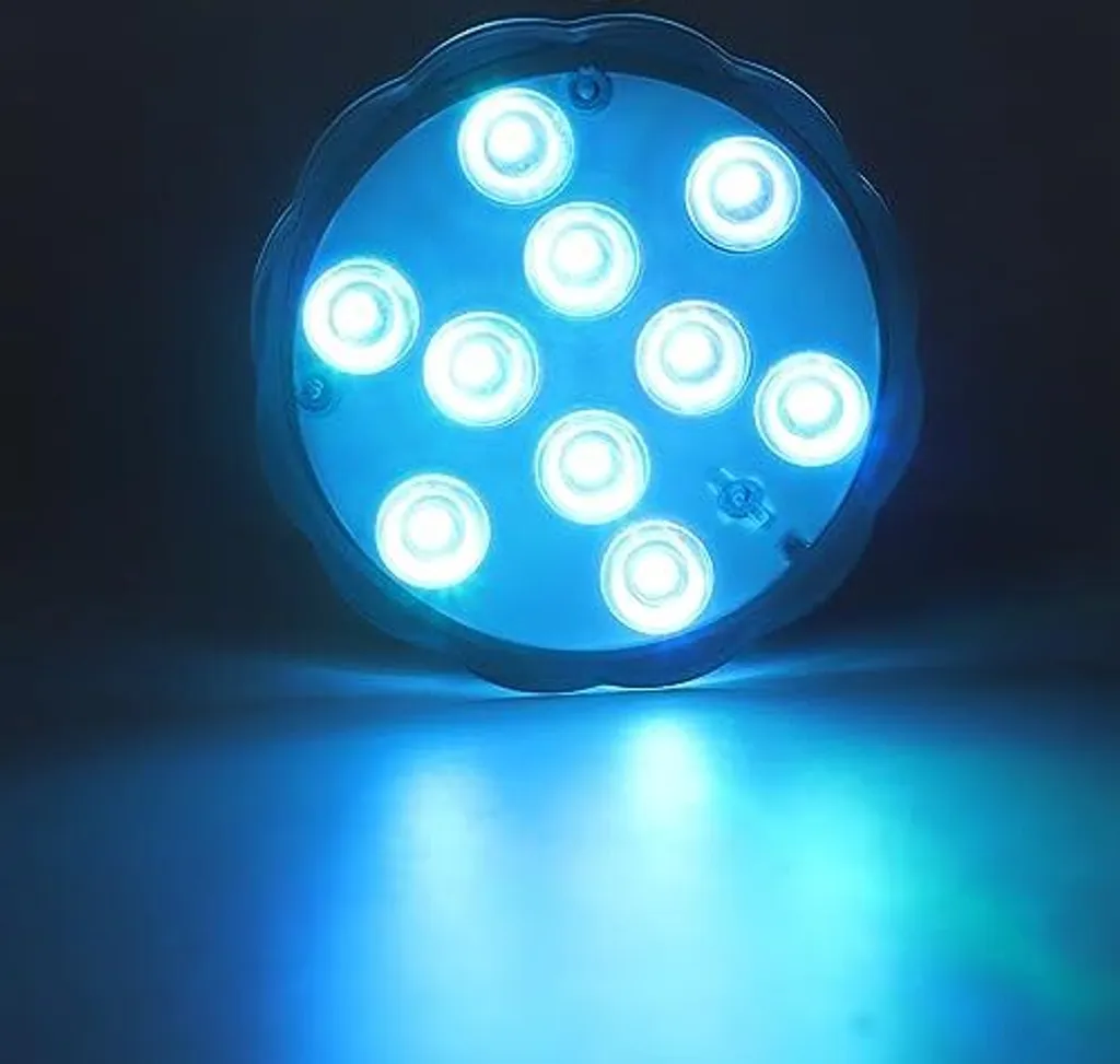 Faretto Subacquei - Faretti Piscina, Luce Da Terra In Acciaio Inossidabile Impermeabile IP68 12V, Per La Lampada Di Illuminazione Rockery Della Fontana Della Piscina Del Giardino All'aperto ( Color
