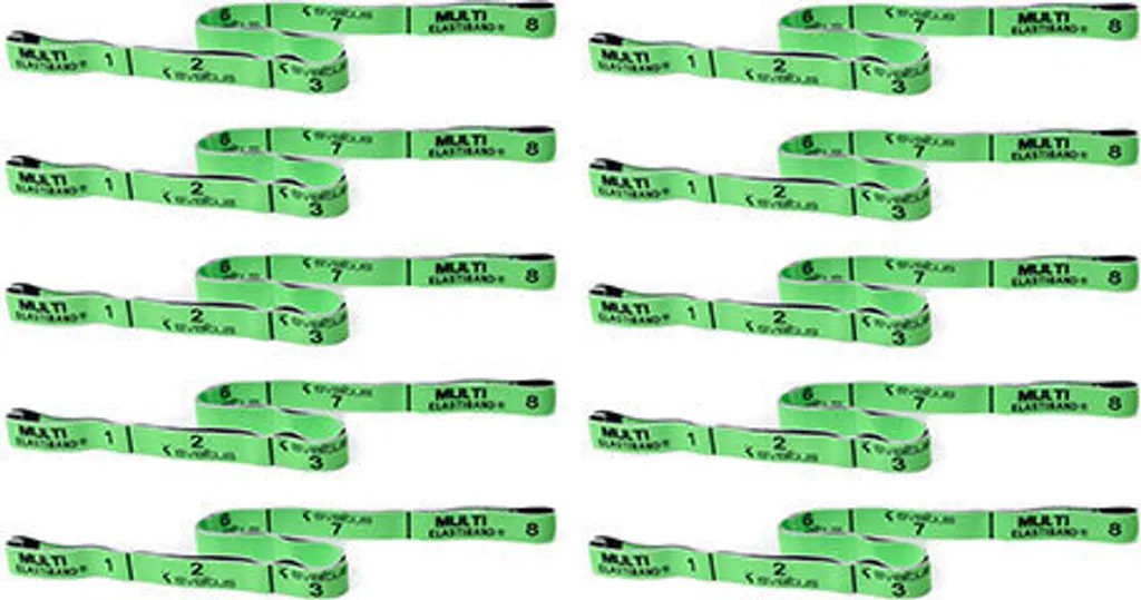 Kit 10 Elastiband Sveltus vert pour cours de fitness et gym collective