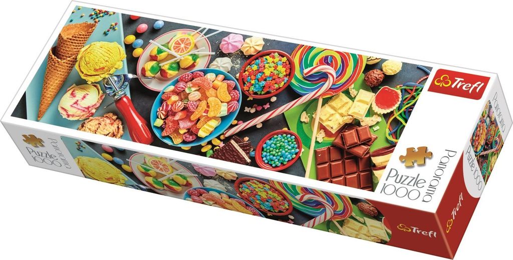 Puzzle Trefl Dolci / 1000 pezzi Panoramico Immagine del prodotto 