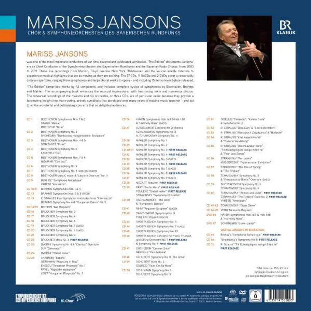 Mariss Jansons - The Edition Coffret CD Intégrale Chef d'Orchestre - 4