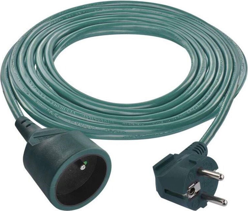 EMOS Verlängerungskabel 5 m / 1 Buchse / grün / PVC / 1 mm2 Produktbild 