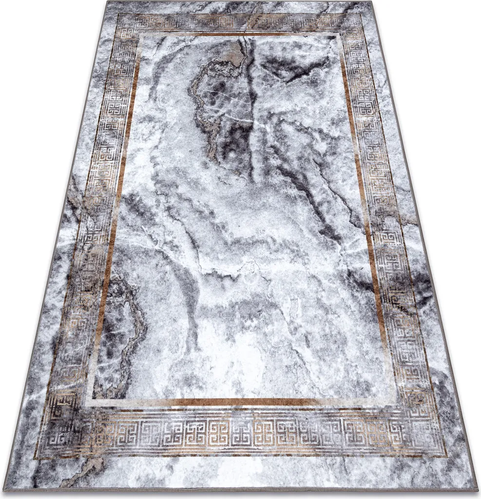 Grand Tapis Bain Antidérapant pour Grande Salle de Bain Gris 200x290cm