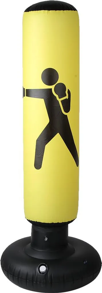 Sac de frappe pour sport à la maison 160cm jaune, idéal cardio et défoulement