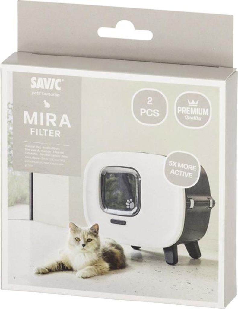 Savic Filter für Katzentoilette "MIRA" 2 St., 12 x 12 cm
