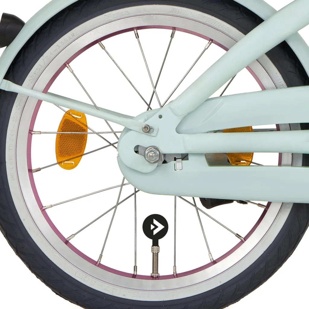 Roue arrière de remplacement 16 pouces pour vélo Alpina J20 Rose Zinc