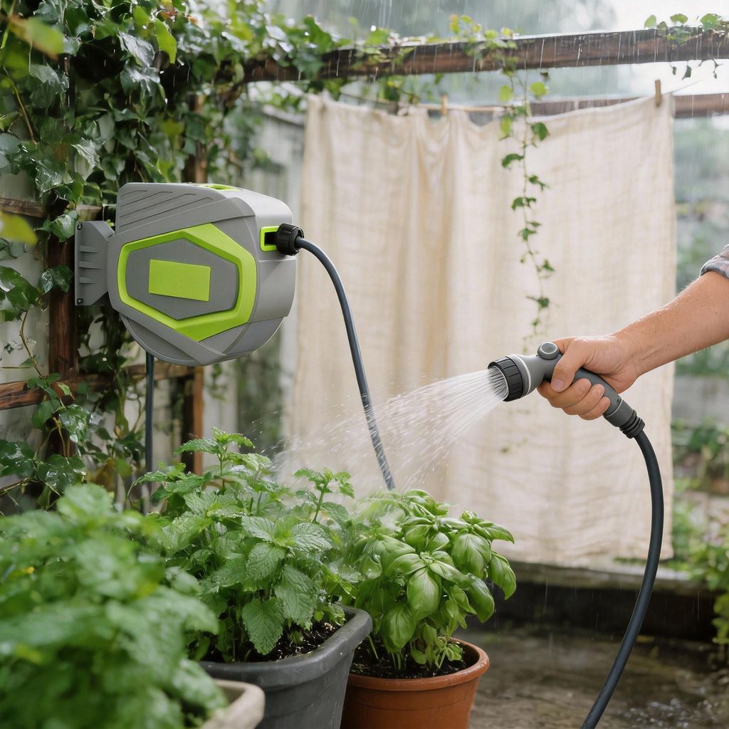 XMTECH 30M Enrouleur automatique pour tuyau d'arrosage Image du produit 
