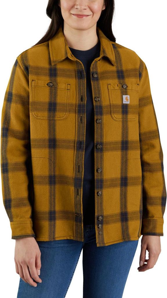 Carhartt Damen Flannelhemd heavyweight twill Braun L