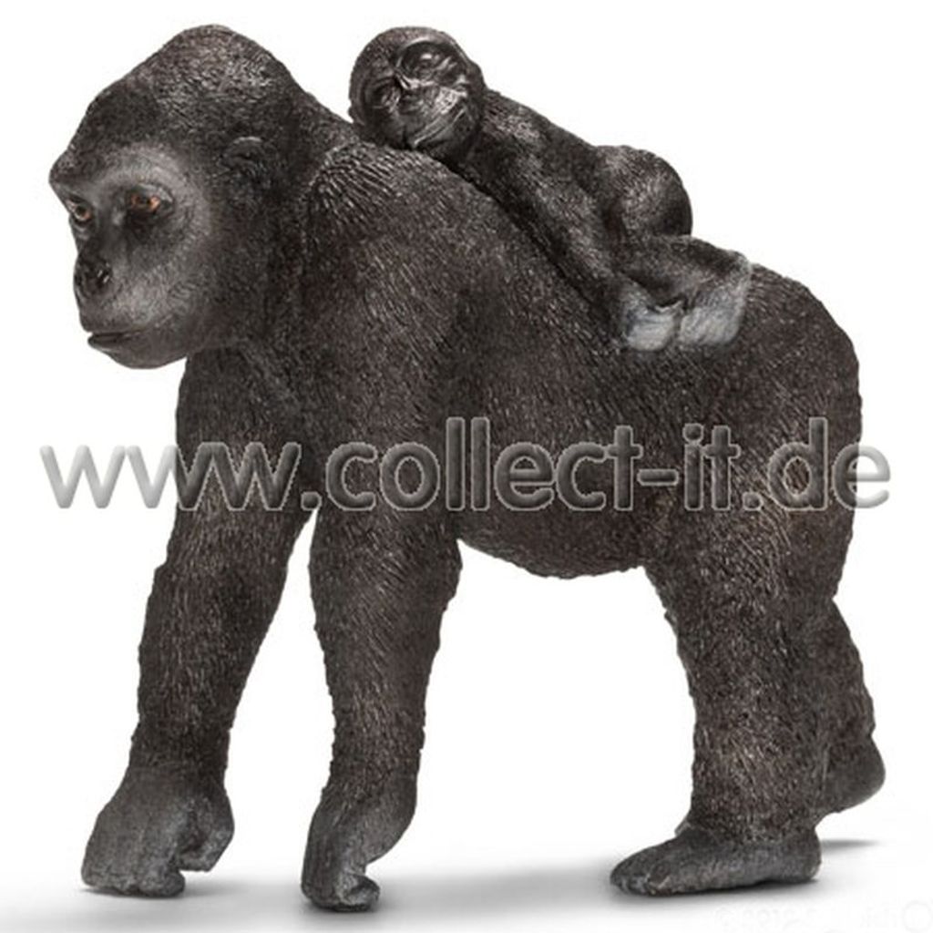 Schleich Gorilla Weibchen mit Baby Produktbild 
