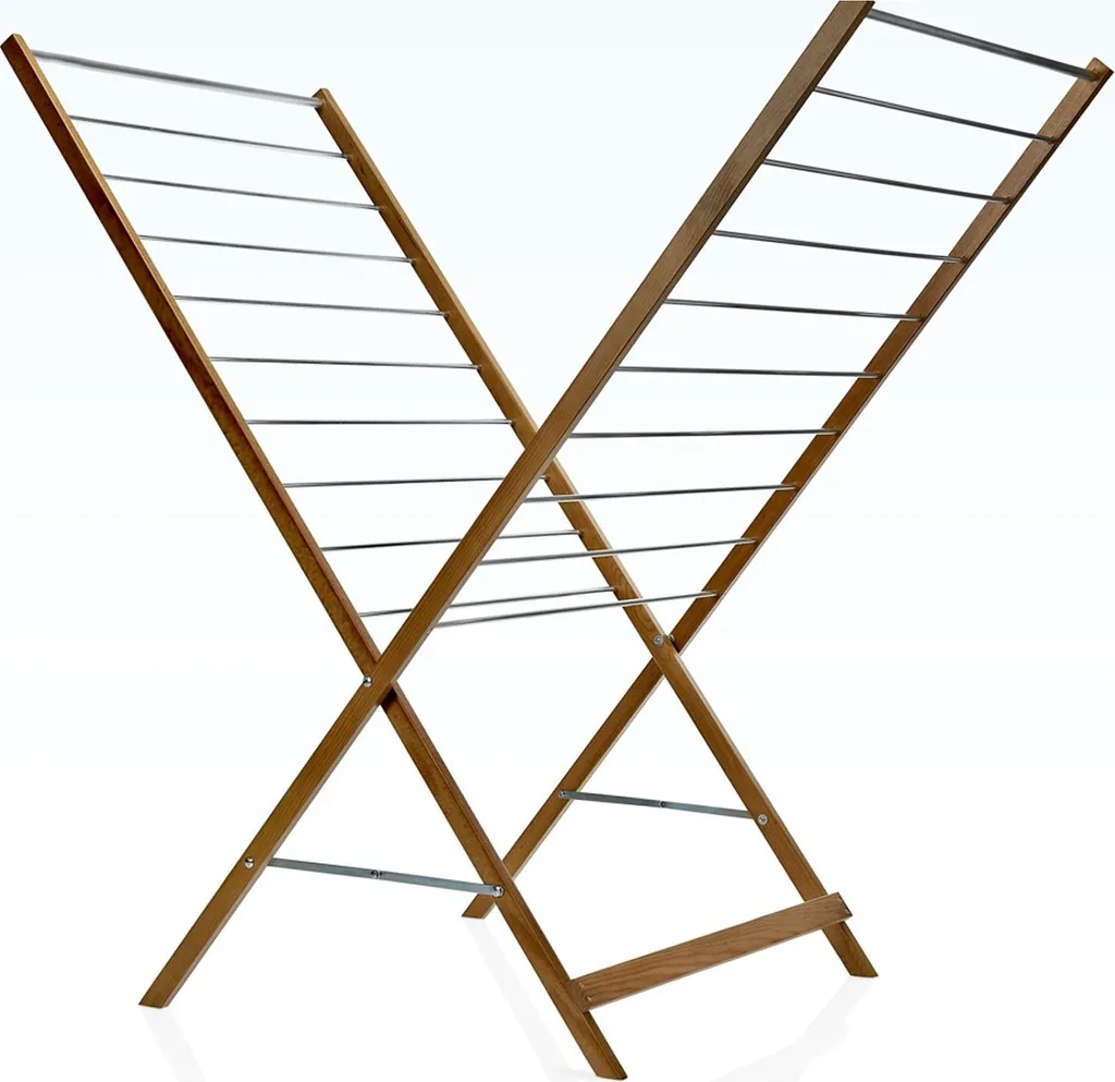 Séchoir à linge bois 10m Kitchen Move avec structure pliable robuste