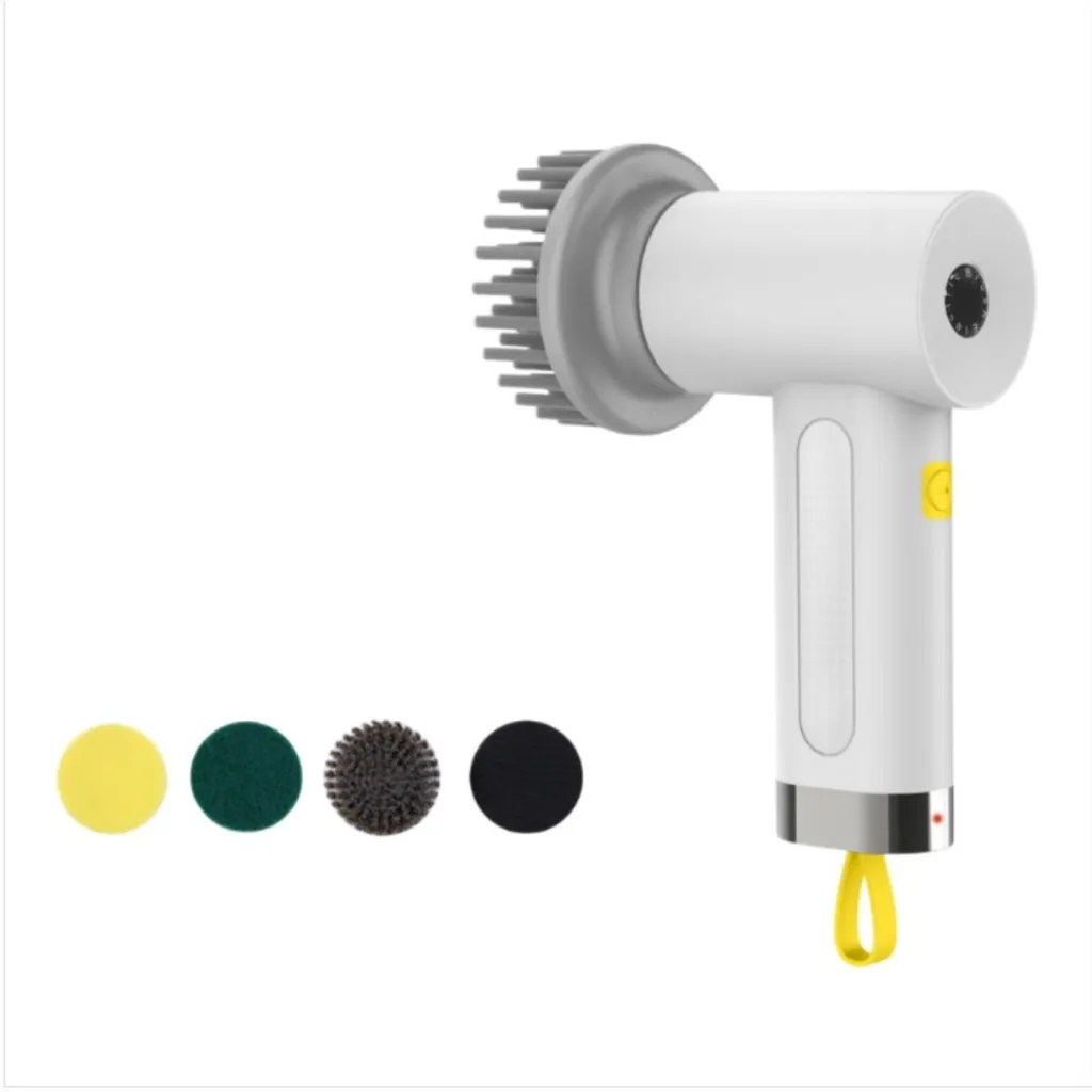 Brosse électrique pour vaisselle et cuisine rotative 360 Blanc 18cm - 4