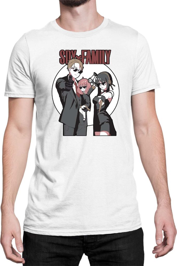 Herren T-Shirt Japan Anime Manga Family X Spy, Man 2XL / Weiß