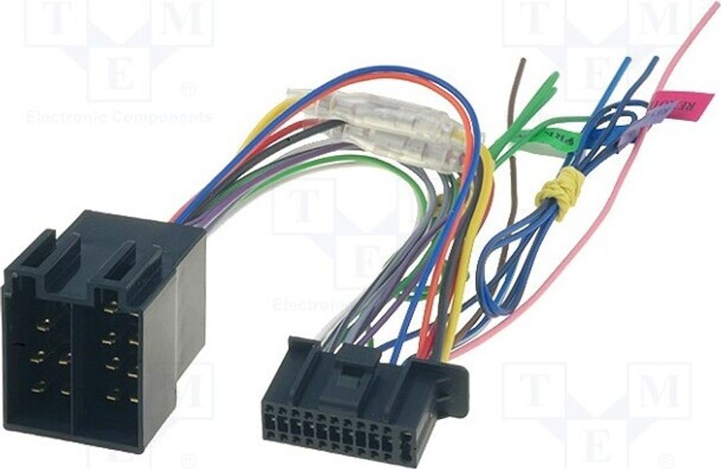 1x Steckverbinder ISO PIN: 22 Steckverbinder für Panelradioempfänger