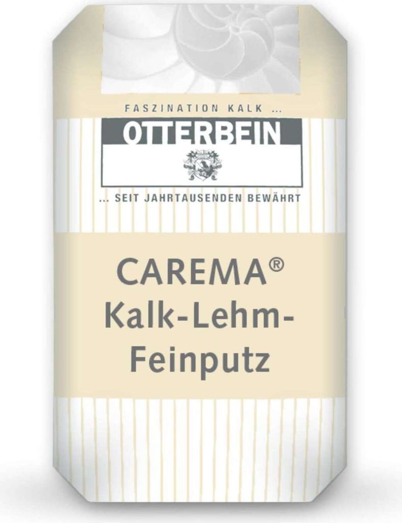 CAREMA Kalk-Lehm-Feinputz 25 kg, Oberputz, Putz, Dünnschichtputz, Kalkfeinputz, Lehmputz zementfrei