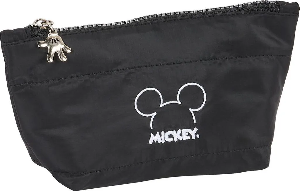 Trousse de Maquillage Scolaire Noire Safta Mickey pour Adolescents