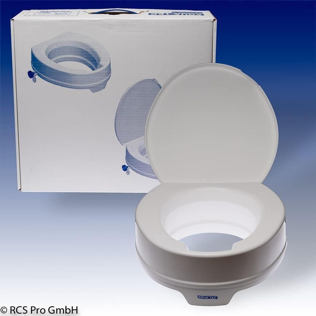 AQUATEC 90 Toilettensitz-Erhöhung m.Deckel Produktbild 