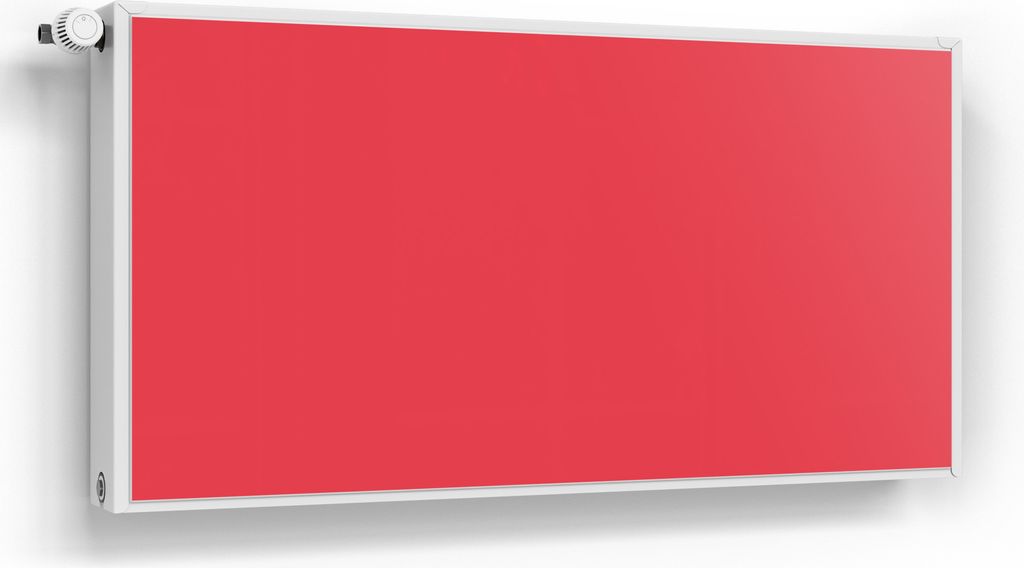 DEQORI Magnetmatte Heizung beschreibbar 120x60 cm 'Rot' Heizkörperverkleidung Magnetfolie
