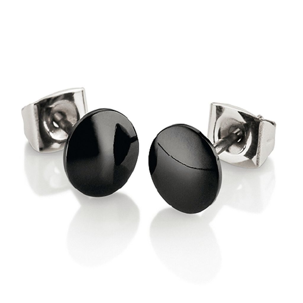 Boccia Ohrstecker 0581-02 Titan Ceramic schwarz Produktbild 