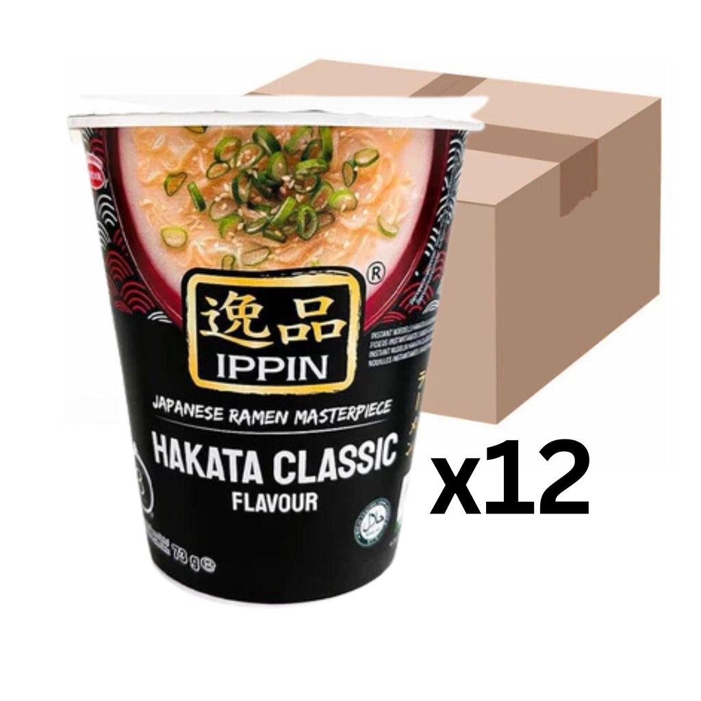 12er-Pack ACECOOK Ippin Instantnudeln Ramen Hakata Tonkotsu Produktbild 