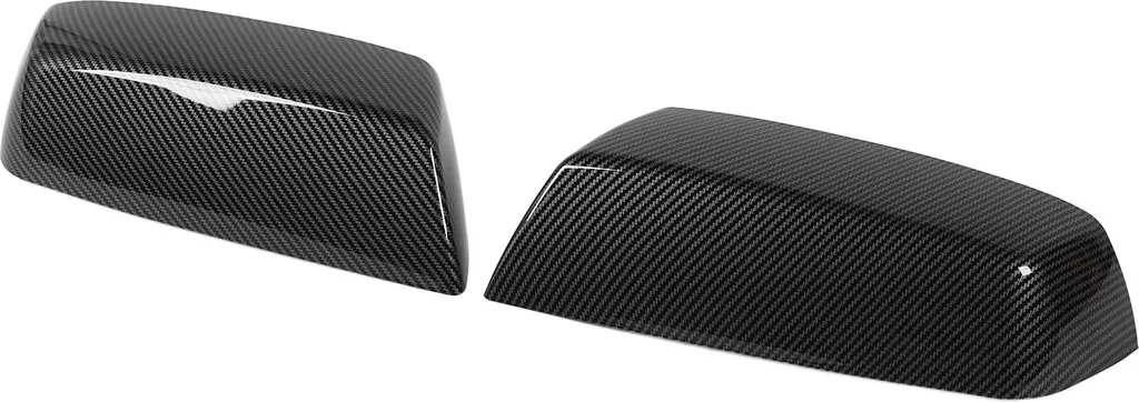 Paire de Protections de Rétroviseurs 2500 HD 3500 Style Carbone Noir
