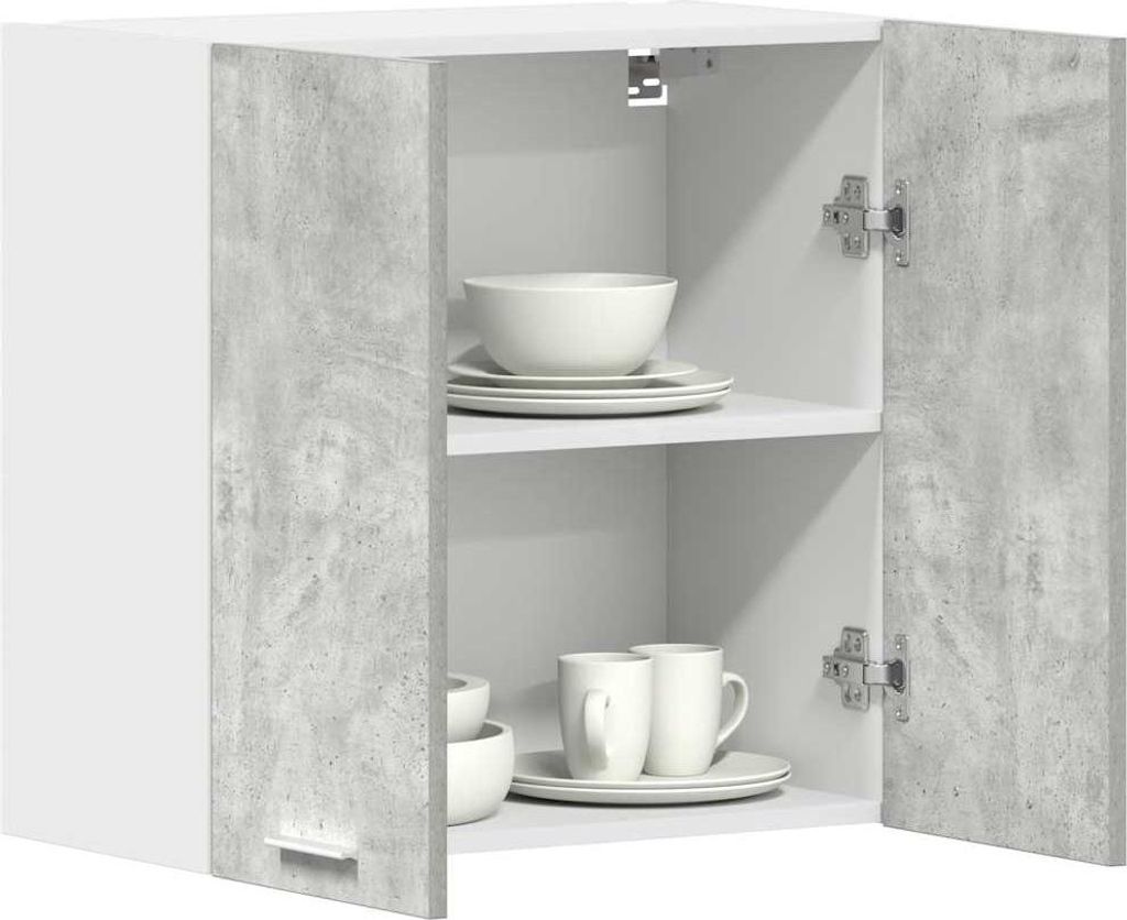 vidaXL Kuchynská nástenná skrinka betónová šedá 60x31x60 cm Obrázok produktu 
